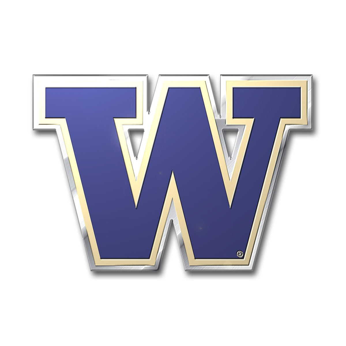 Washington Huskies Heavy Duty Aluminum Embossed Color Emblem