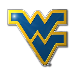 West Virginia Mountaineers Heavy Duty Aluminum Embossed Color Emblem