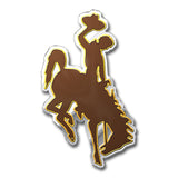 Wyoming Cowboys Heavy Duty Aluminum Embossed Color Emblem