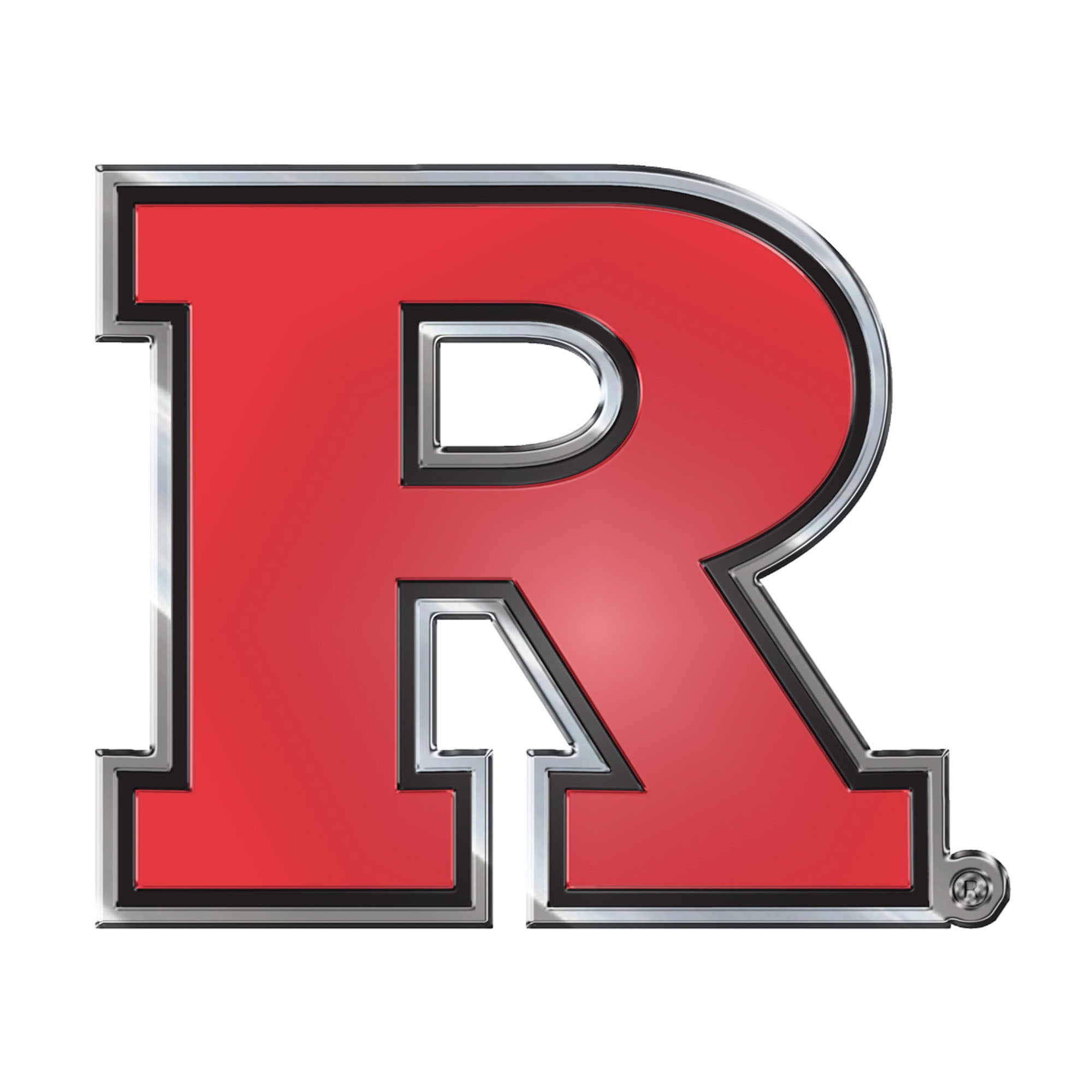 Rutgers Scarlett Knights Heavy Duty Aluminum Embossed Color Emblem