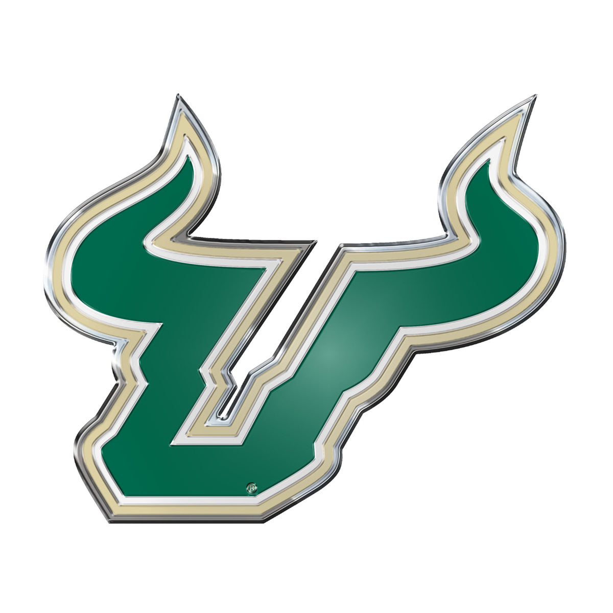 South Florida Bulls Heavy Duty Aluminum Embossed Color Emblem