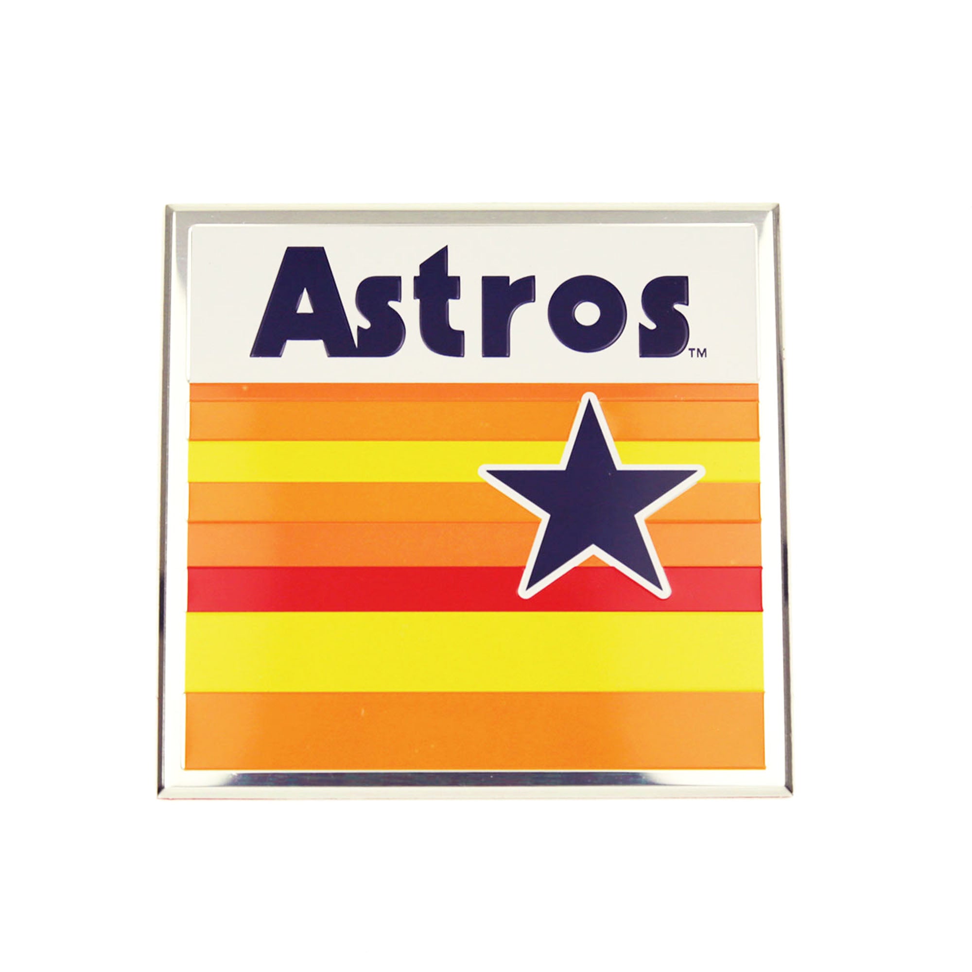 Houston Astros Heavy Duty Aluminum Embossed Color Emblem - Alternate