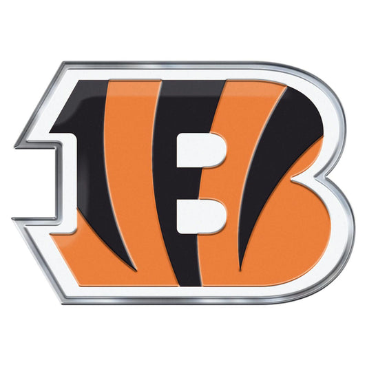 Cincinnati Bengals Heavy Duty Aluminum Embossed Color Emblem - Alternate - Cincinnati Bengals