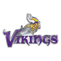 Minnesota Vikings Heavy Duty Aluminum Embossed Color Emblem - Alternate