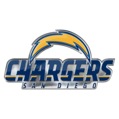 Los Angeles Chargers Heavy Duty Aluminum Embossed Color Emblem - Alternate "San Diego"