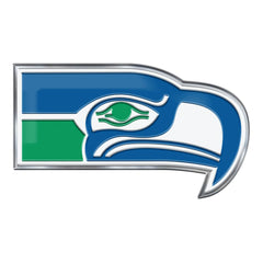 Seattle Seahawks Heavy Duty Aluminum Embossed Color Emblem - Alternate