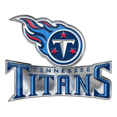 Tennessee Titans Heavy Duty Aluminum Embossed Color Emblem - Alternate