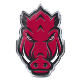 Arkansas Razorbacks Heavy Duty Aluminum Embossed Color Emblem - Alternate