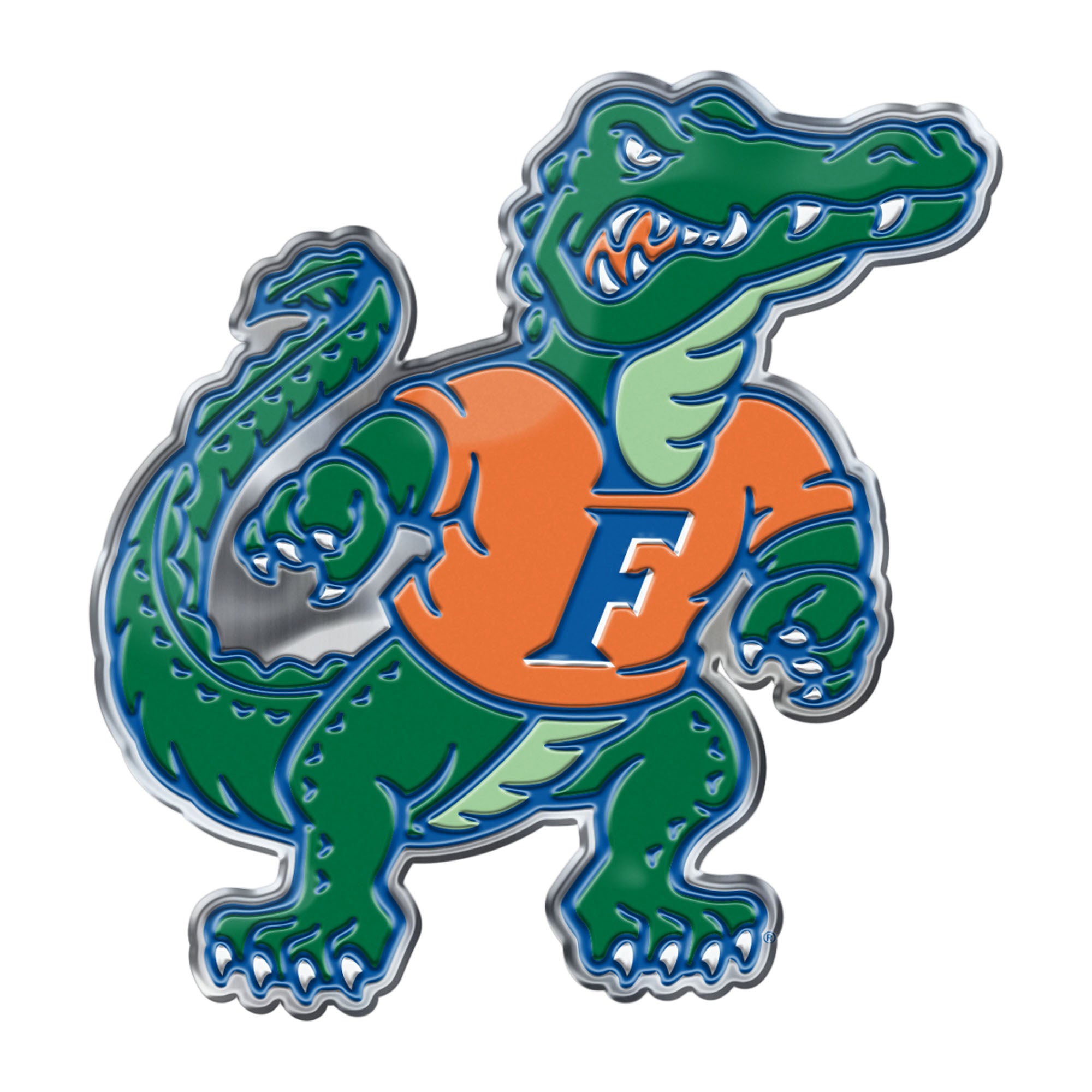 Florida Gators Heavy Duty Aluminum Embossed Color Emblem - Alternate