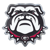 Georgia Bulldogs Heavy Duty Aluminum Embossed Color Emblem - Alternate