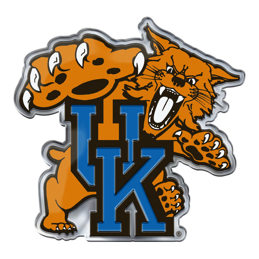 Kentucky Wildcats Heavy Duty Aluminum Embossed Color Emblem - Alternate