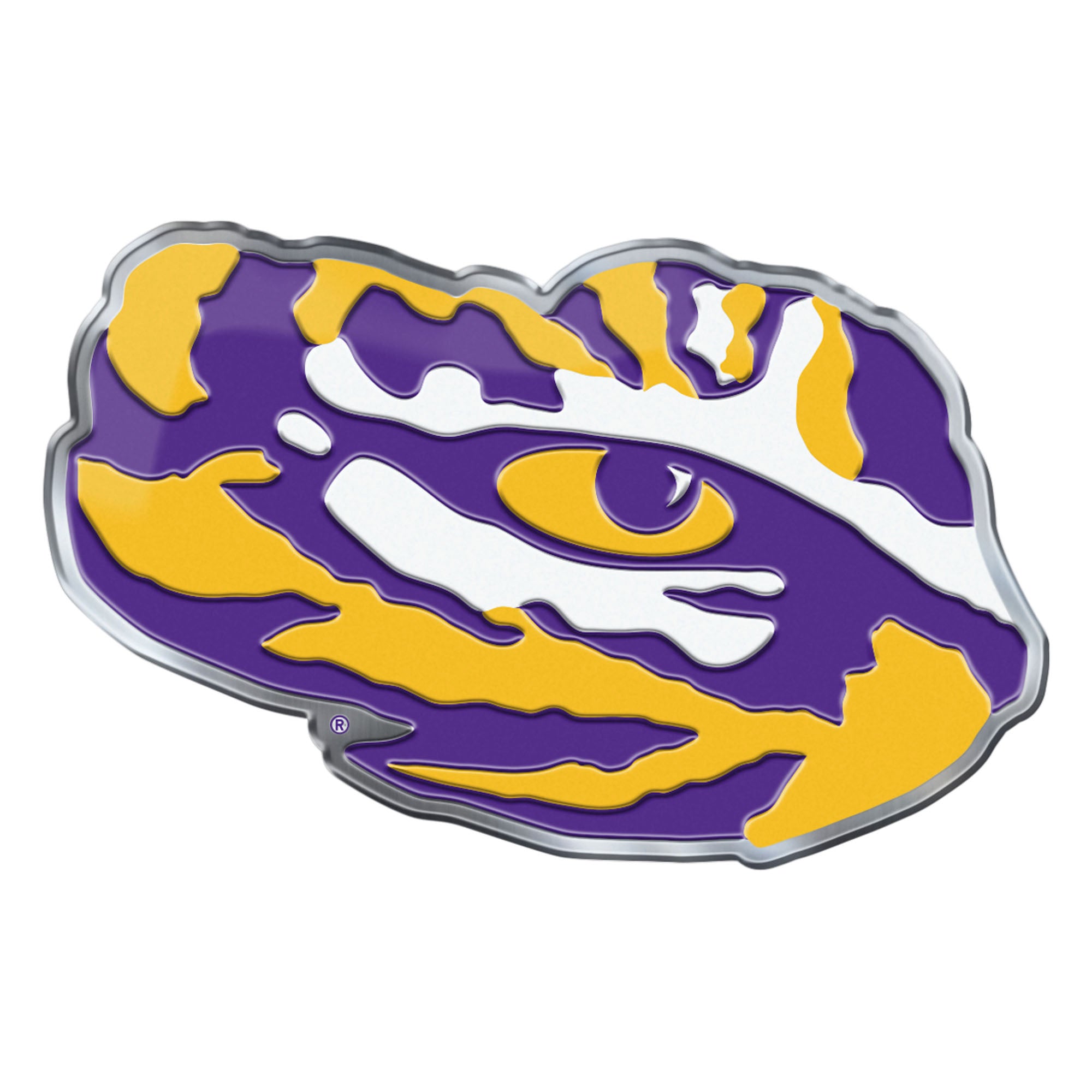 LSU Tigers Heavy Duty Aluminum Embossed Color Emblem - Alternate