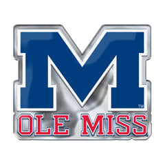 Ole Miss Rebels Heavy Duty Aluminum Embossed Color Emblem - Alternate