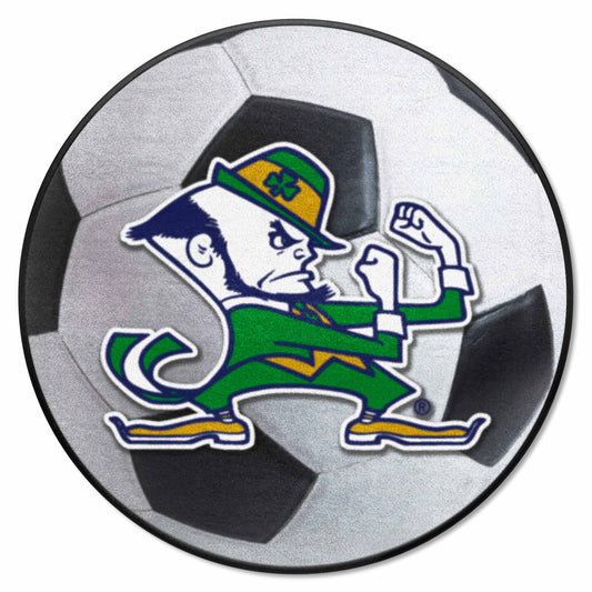 Notre Dame Fighting Irish Soccer Ball Rug - 27in. Diameter, Leprechaun