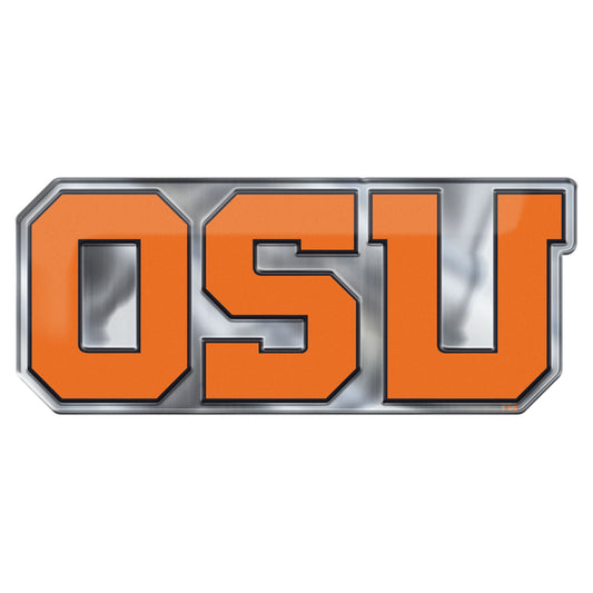 Oregon State Beavers Heavy Duty Aluminum Embossed Color Emblem - Alternate