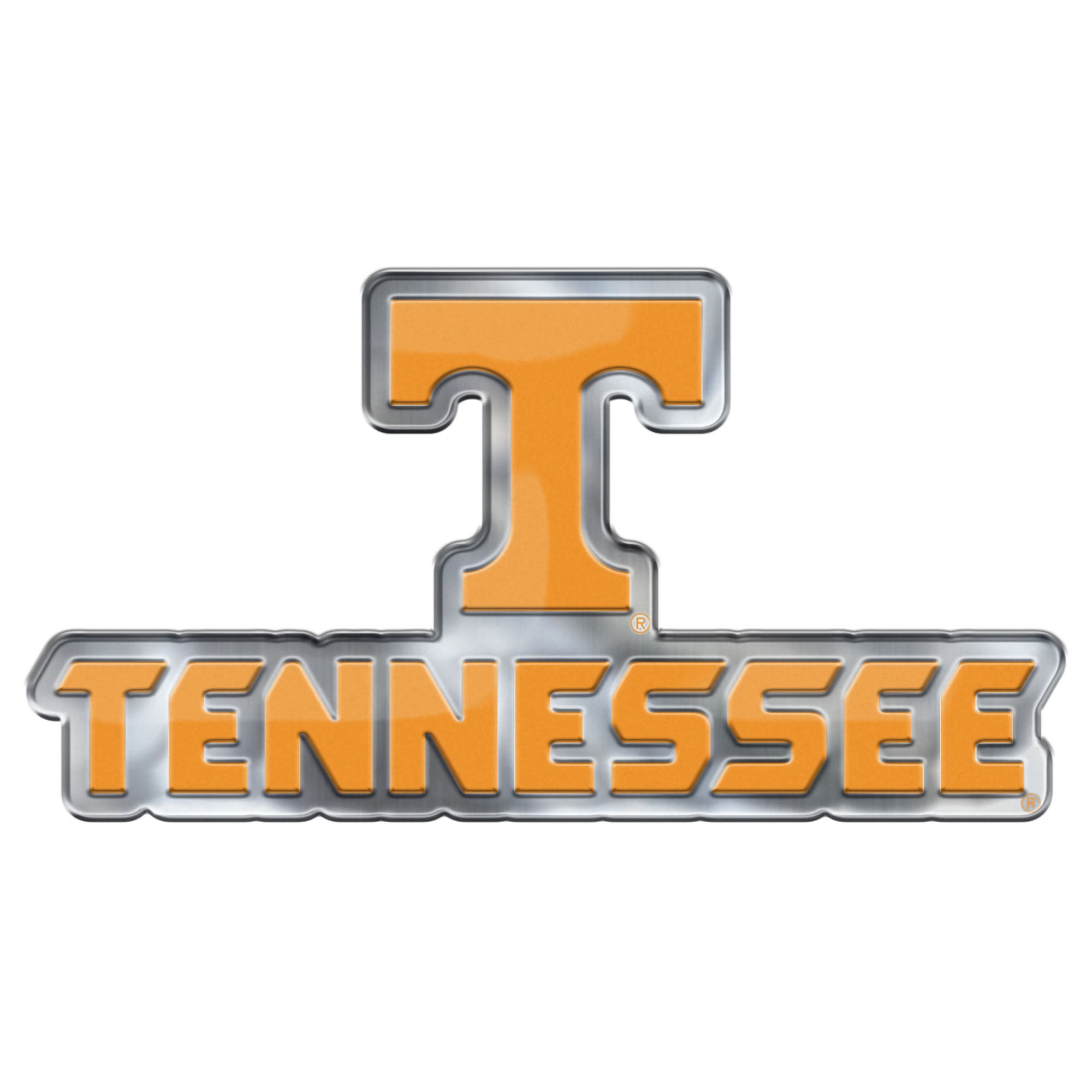 Tennessee Volunteers Heavy Duty Aluminum Embossed Color Emblem - Alternate