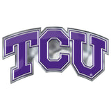 TCU Horned Frogs Heavy Duty Aluminum Embossed Color Emblem - Alternate