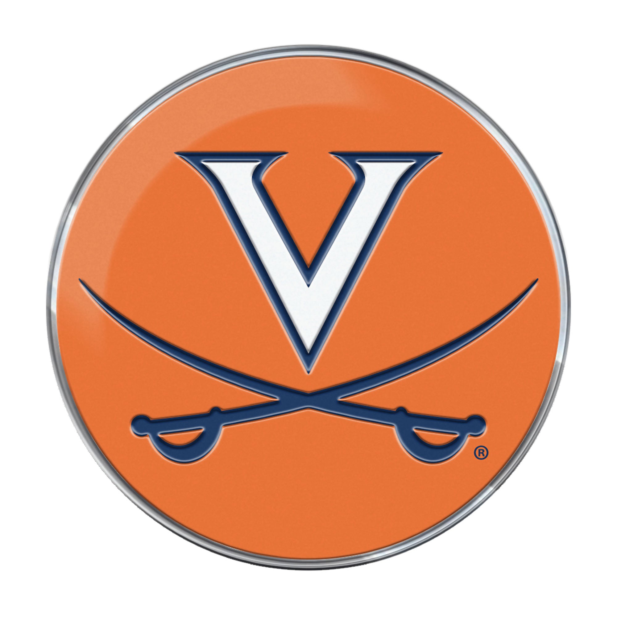 Virginia Cavaliers Heavy Duty Aluminum Embossed Color Emblem - Alternate