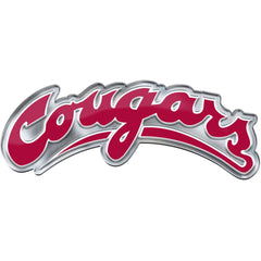 Washington State Cougars Heavy Duty Aluminum Embossed Color Emblem - Alternate