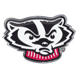 Wisconsin Badgers Heavy Duty Aluminum Embossed Color Emblem - Alternate