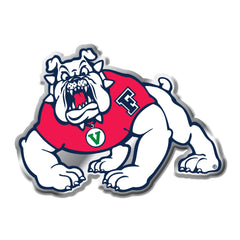 Fresno State Bulldogs Heavy Duty Aluminum Embossed Color Emblem - Alternate