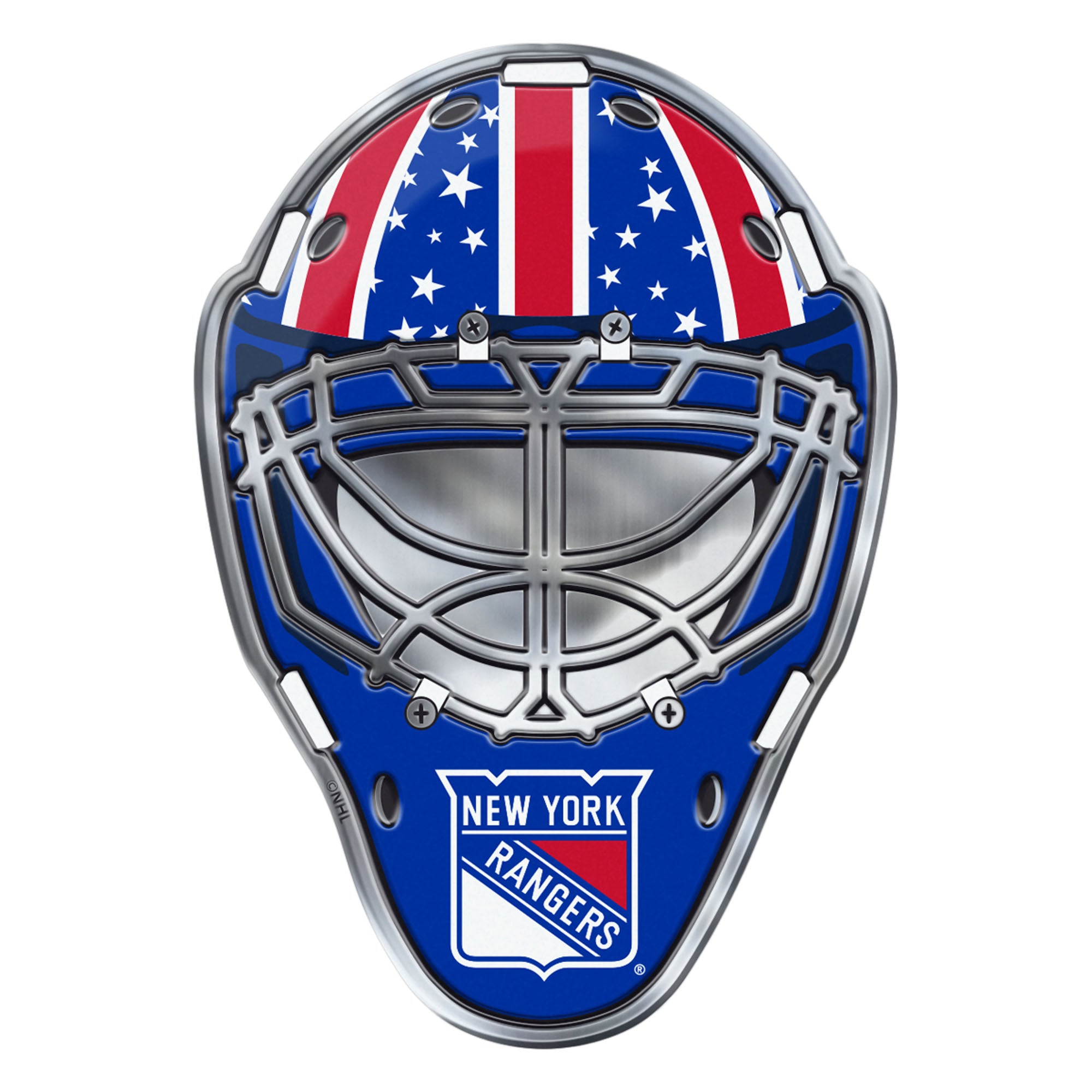 New York Rangers Heavy Duty Aluminium Helmet Emblem