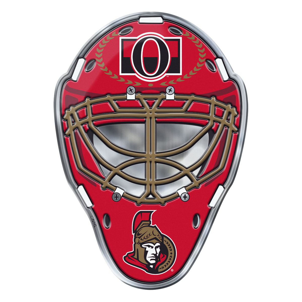 Ottawa Senators Heavy Duty Aluminium Helmet Emblem