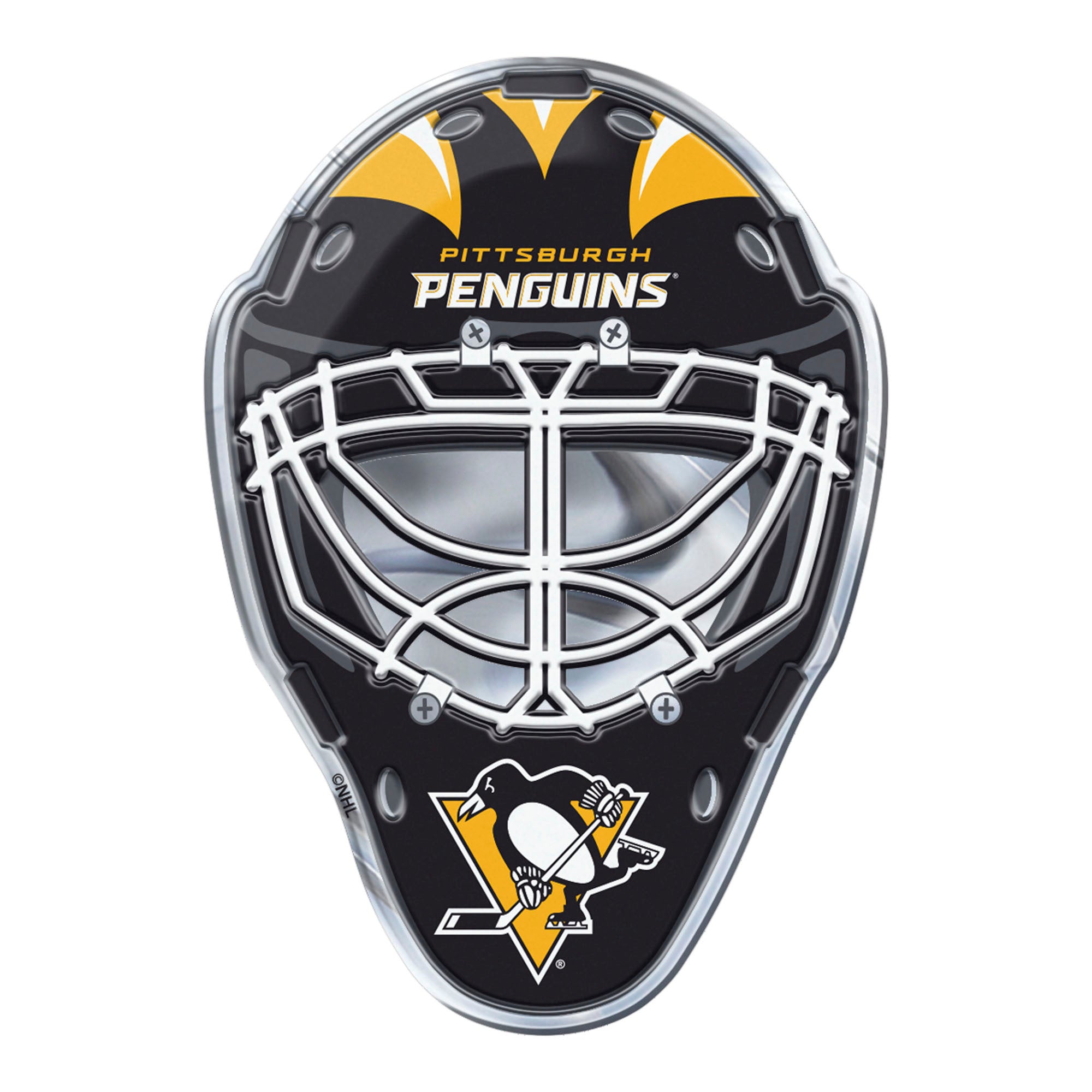 Pittsburgh Penguins Heavy Duty Aluminium Helmet Emblem