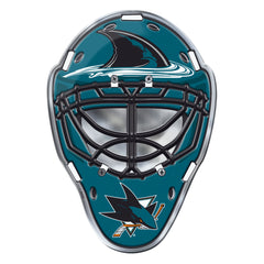 San Jose Sharks Heavy Duty Aluminium Helmet Emblem