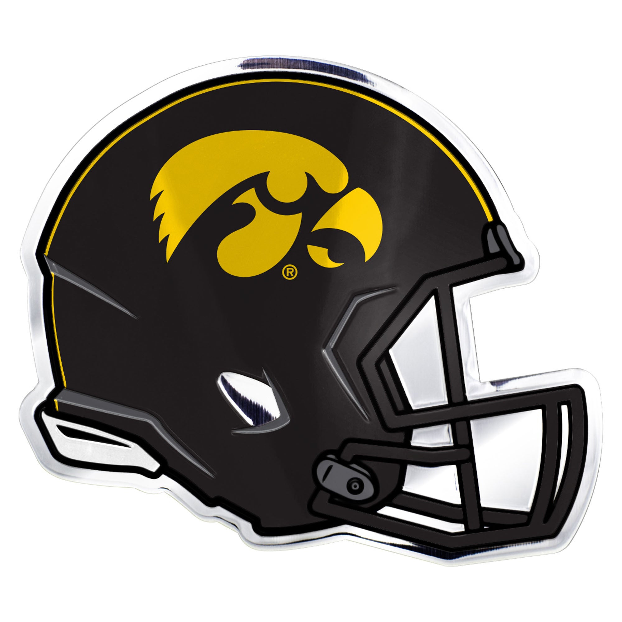 Iowa Hawkeyes Heavy Duty Aluminium Helmet Emblem