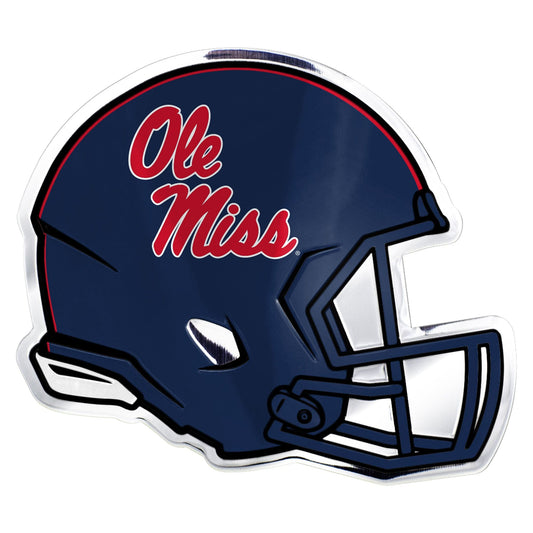 Ole Miss Rebels Heavy Duty Aluminium Helmet Emblem - Ole Miss