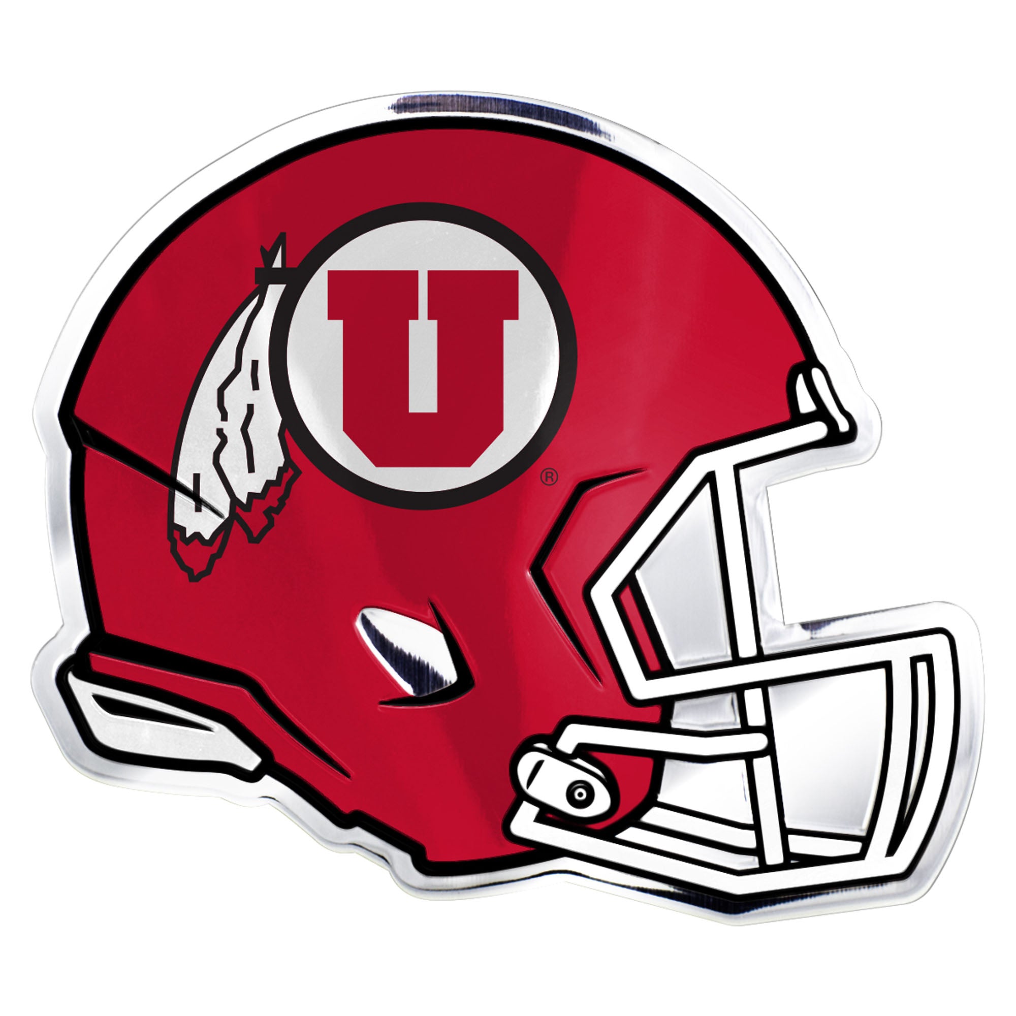 Utah Utes Heavy Duty Aluminium Helmet Emblem