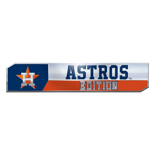 Houston Astros 2 Piece Heavy Duty Aluminum Embossed Truck Emblem Set