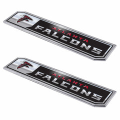 Atlanta Falcons 2 Piece Heavy Duty Aluminum Embossed Truck Emblem Set - Atlanta Falcons