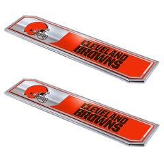 Cleveland Browns 2 Piece Heavy Duty Aluminum Embossed Truck Emblem Set - Cleveland Browns