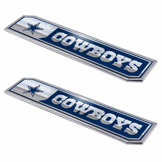 Dallas Cowboys 2 Piece Heavy Duty Aluminum Embossed Truck Emblem Set - Dallas Cowboys