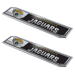 Jacksonville Jaguars 2 Piece Heavy Duty Aluminum Embossed Truck Emblem Set