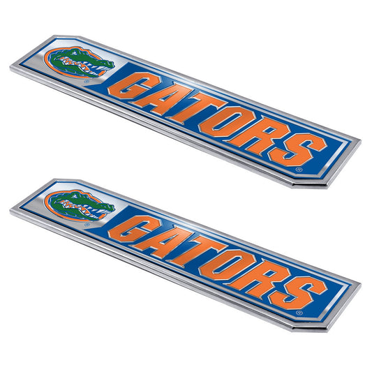 Florida Gators 2 Piece Heavy Duty Aluminum Embossed Truck Emblem Set