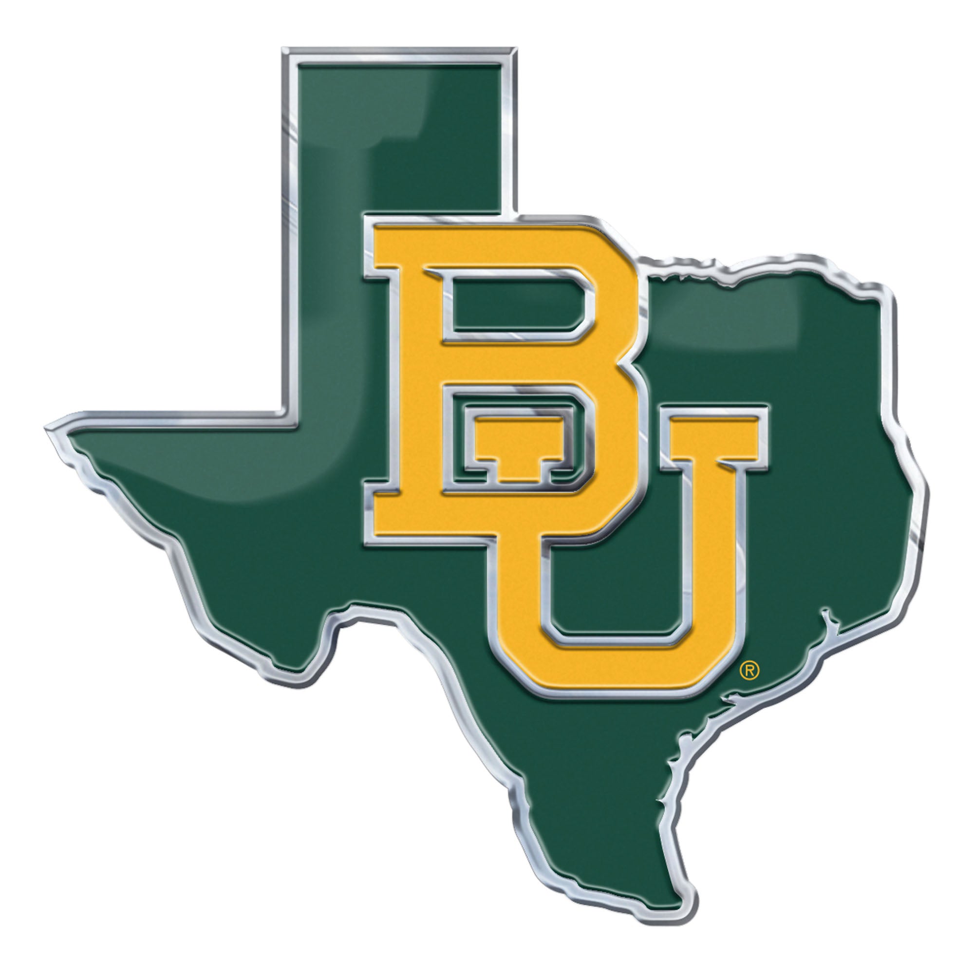 Baylor Bears Team State Aluminum Embossed Emblem