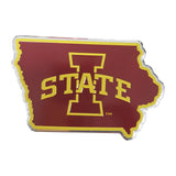 Iowa State Cyclones Team State Aluminum Embossed Emblem