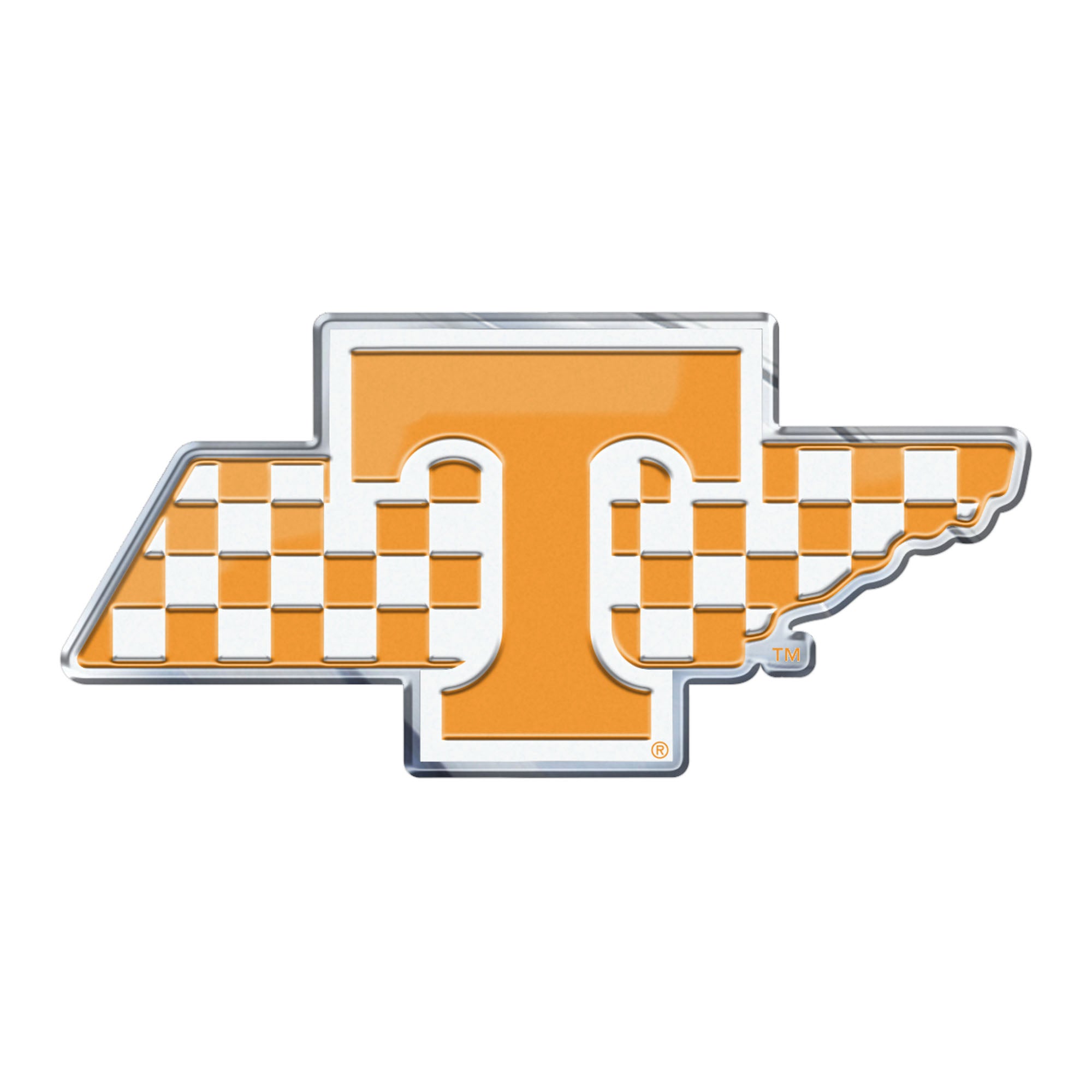 Tennessee Volunteers Team State Aluminum Embossed Emblem