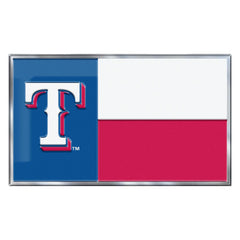 Texas Rangers State Flag Aluminum Embossed Emblem