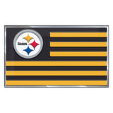 Pittsburgh Steelers State Flag Aluminum Embossed Emblem