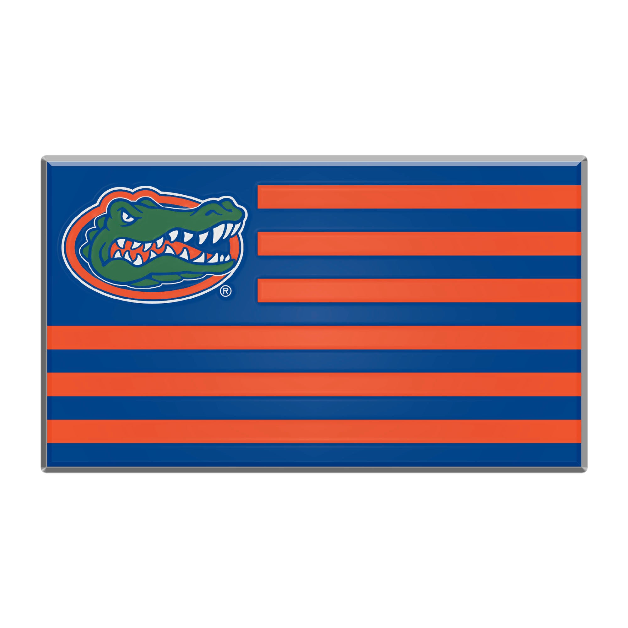 Florida Gators State Flag Aluminum Embossed Emblem