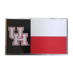 Houston Cougars State Flag Aluminum Embossed Emblem