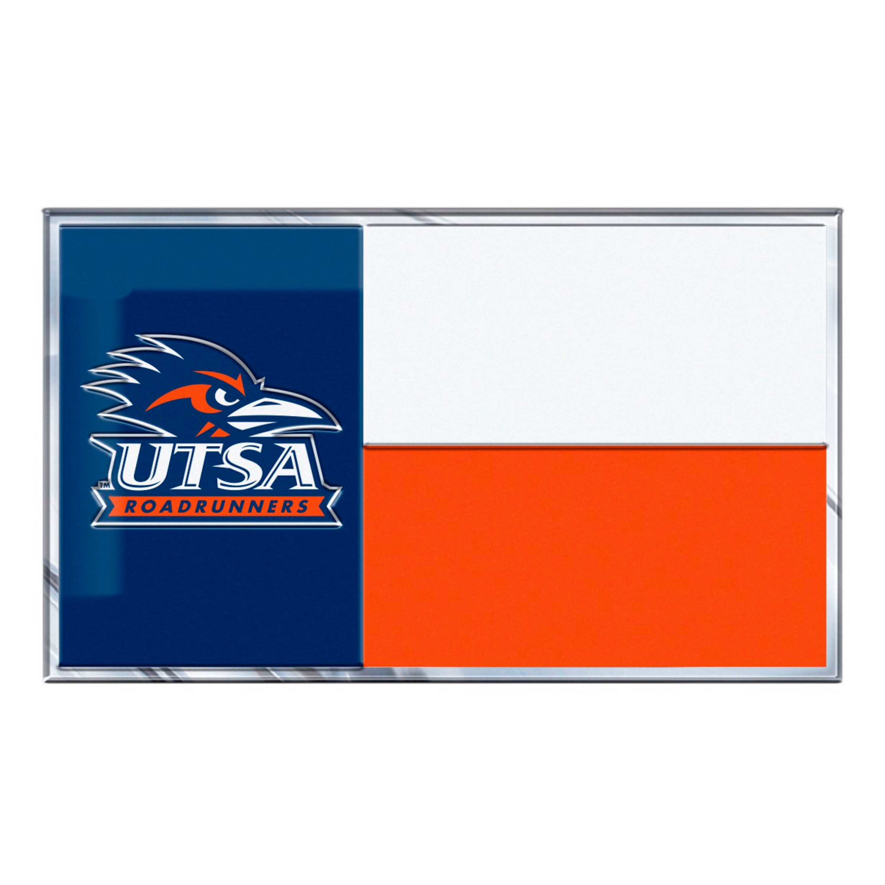 UTSA Roadrunners State Flag Aluminum Embossed Emblem