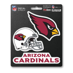 Arizona Cardinals 3 Piece Decal Sticker Set