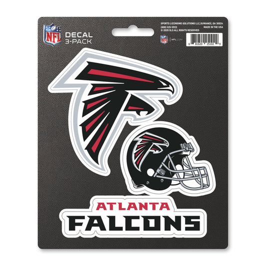 Atlanta Falcons 3 Piece Decal Sticker Set - Atlanta Falcons