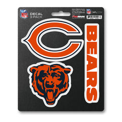 Chicago Bears 3 Piece Decal Sticker Set - Chicago Bears