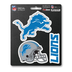 Detroit Lions 3 Piece Decal Sticker Set